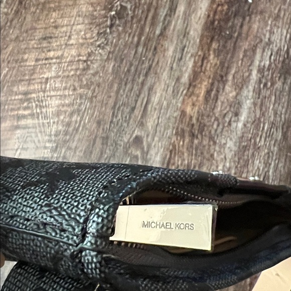 Michael Kors Black and Silver Monogram Bag